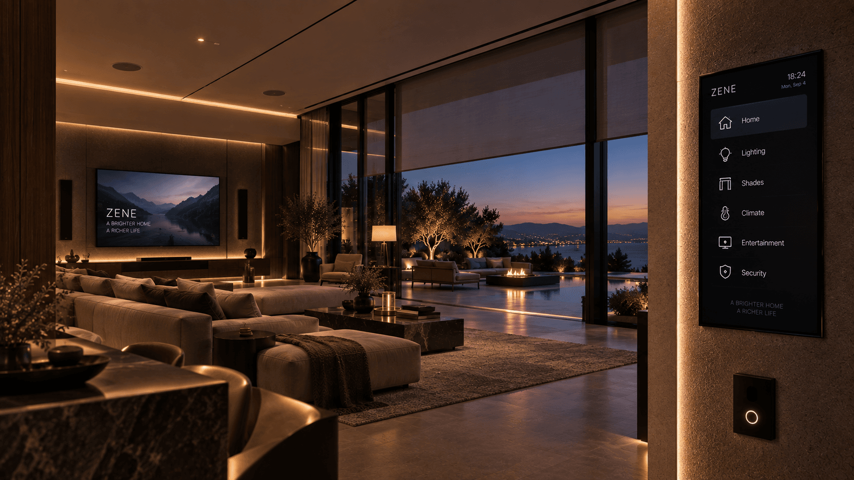 Outdoor Entertainment integrated with the architecture