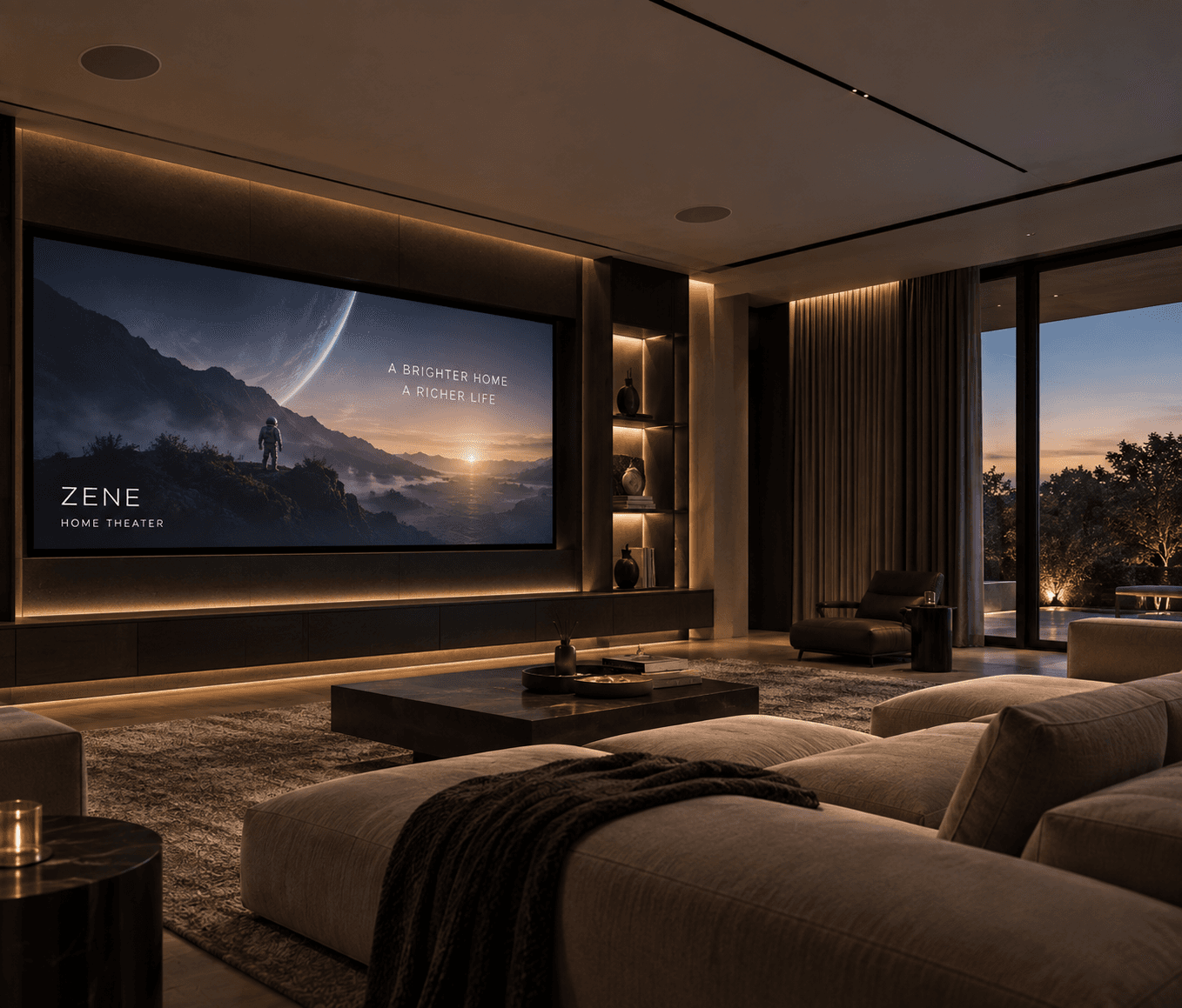 Living Room Entertainment integrated with the architecture